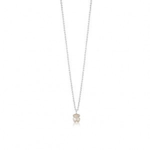 Tous Faceted Mother-of-pearl Color Halskette Silber | Österreich-VMYFSZ834
