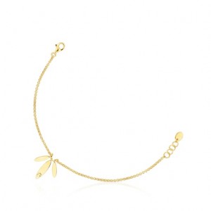 Tous Fragile Nature Laurel Leaf Armband Gold | Österreich-GPYVIC498