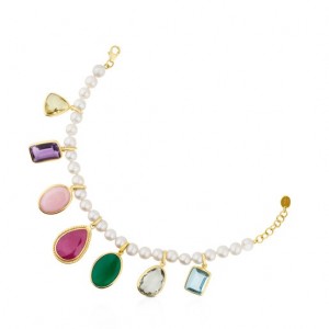 Tous Gem Power With Pearls Gemstones Armband Mehrfarbig | Österreich-YOFZMJ076