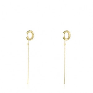 Tous Gerade Earcuff With Chrome Diopside Ohrringe Gold | Österreich-YPXLMG871