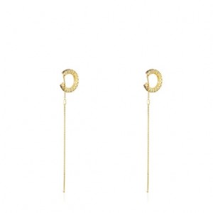 Tous Gerade Earcuff With Gemstones Ohrringe Gold | Österreich-QOFPAT631