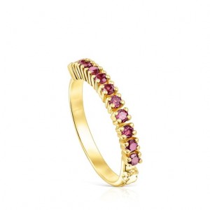 Tous Gerade Half Wedding With Rhodolites Ring Gold | Österreich-BRXTSZ385