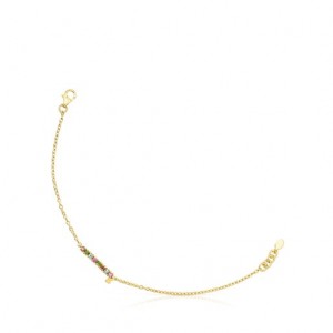 Tous Gerade With Gemstones Armband Gold | Österreich-KFASRL847
