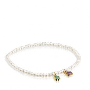 Tous Glory Pearls With Amazonite Amethyst Armband Weiß | Österreich-AHWSIB167