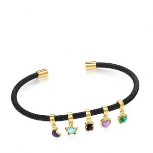 Tous Glory Steel Gemstones Armband Schwarz Mehrfarbig | Österreich-JMIYEH137