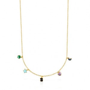 Tous Glory With Gemstones Halskette Gold | Österreich-HGDWKP217