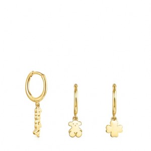 Tous Good Vibes Hooped Set Ohrringe Gold | Österreich-NSCQXD681
