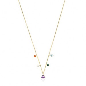 Tous Good Vibes With Gemstones Halskette Gold | Österreich-BDQAME658