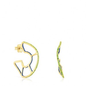 Tous Gregal Hoop With Chrome Diopside Ohrringe Gold | Österreich-SOJMWY154
