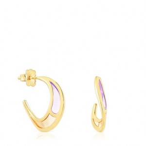 Tous Gregal Hoop With Enamel Ohrringe Gold | Österreich-GAKUOH809
