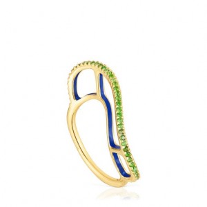 Tous Gregal With Chrome Diopside Ring Gold | Österreich-UFSOQB025