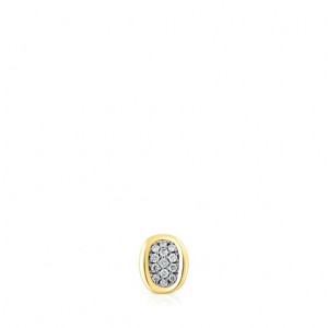 Tous Hav Oval With Diamonds Ohrringe Gold | Österreich-JQPVNB768