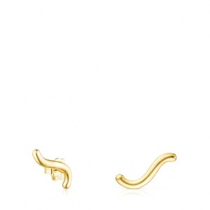 Tous Hav Wave-shaped Ohrringe Gold | Österreich-JFECXT352