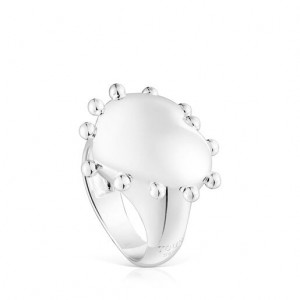 Tous Heart Signet San Valentín Ring Silber | Österreich-GJVAYM174