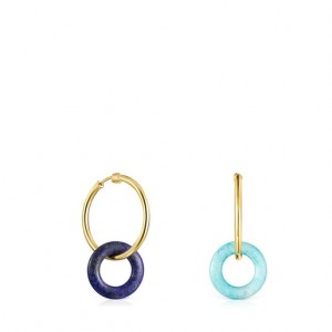 Tous Hold Gems With Amazonite Lapis Lazuli Ohrringe Gold | Österreich-DBYXKJ065