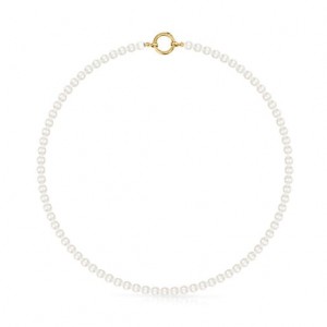 Tous Hold With Pearls Halskette Silber | Österreich-FEXZQW467