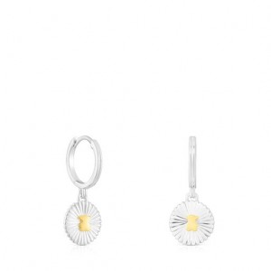 Tous Hoop Iris Motif Ohrringe Silber | Österreich-MWVBRS024