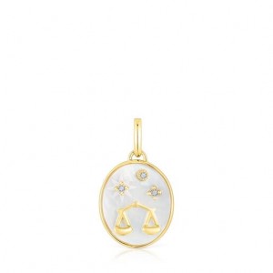 Tous Horoscope Libra With Mother-of-pearl Anhänger Gold | Österreich-RGOLWP870