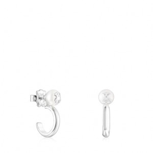 Tous Icon Pearl Pearl Ohrringe Silber | Österreich-UGWFVE805
