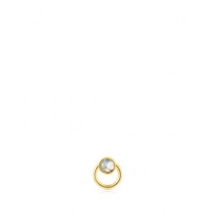 Tous Ip steel Labradorite Plump Ohrringe Gold | Österreich-JDZGRX059
