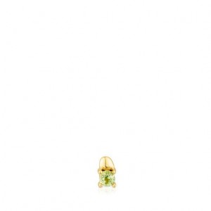 Tous Ip steel Peridot New motif Ball Ohrringe Gold | Österreich-WKNUVI648