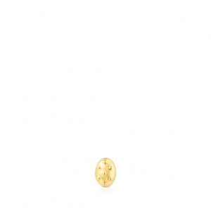 Tous Ip steel Virtual Garden Ball Ohrringe Gold | Österreich-JHCDOT719