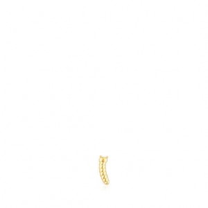 Tous Ip steel Virtual Garden Caterpillar Ohrringe Gold | Österreich-MBNTVQ935