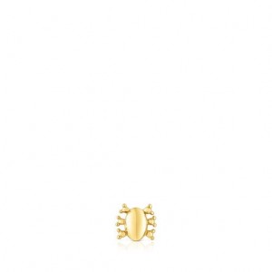Tous Ip steel Virtual Garden Motif Ohrringe Gold | Österreich-XDIMEB473