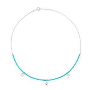 Tous Joy Bits With Dyed Calcite Halskette Silber Blau | Österreich-HTWRKO309