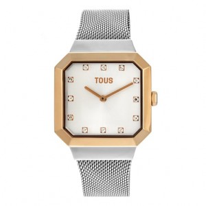 Tous Karat Squared Analogue Iprg Steel With Steel Wristband Uhren Silber | Österreich-ENZCOR470
