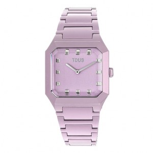 Tous Karat Squared Analogue With Aluminum Riemen Uhren Lila | Österreich-FONJBQ240