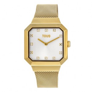 Tous Karat Squared Analogue With Ipg Steel Wristband Uhren Gold | Österreich-XKQCDI254
