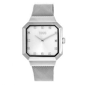 Tous Karat Squared Analogue With Steel Wristband Uhren Silber | Österreich-MIJCFV630