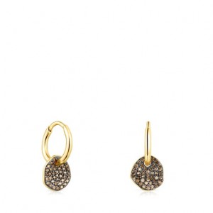 Tous Kurzes Nenufar With Diamonds Ohrringe Gold | Österreich-LPENHG614