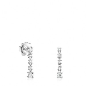 Tous Kurzes Riviere With Diamonds Ohrringe Silber | Österreich-FSAOUH672