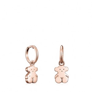 Tous Kurzes Sweet Dolls Bear Ohrringe Rosa Gold | Österreich-KIYFOB793