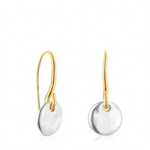 Tous Kurzes Two-tone Luah Luna Ohrringe Gold Silber | Österreich-VQMNPF873