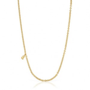 Tous Kurzes With Round Rings Bold Bear Halskette Gold | Österreich-GLVDNW984