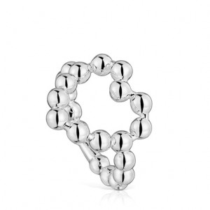 Tous Large Heart Sugar Party Ring Silber | Österreich-BGLJKM831