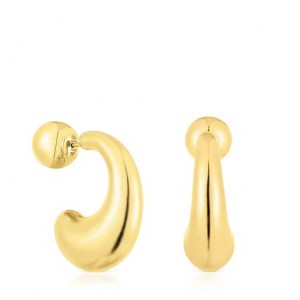 Tous Large Hoop Balloon Ohrringe Gold | Österreich-MDBOQY360