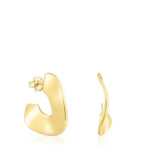 Tous Large Hoop Gregal Ohrringe Gold | Österreich-YHVSIA701