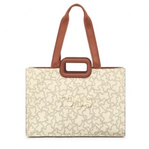 Tous Large Kaos Icon Amaya Handtasche Beige | Österreich-GBVUWL093