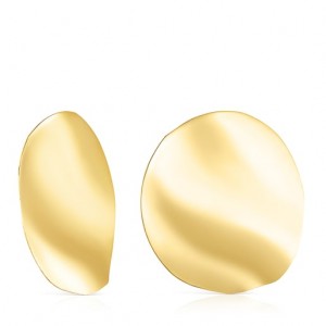 Tous Large Nenufar Petal Ohrringe Gold | Österreich-OWUPCX834