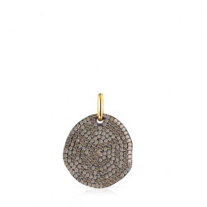 Tous Large Nenufar With Diamonds Anhänger Gold | Österreich-IQUDOK103
