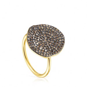Tous Large Nenufar With Diamonds Ring Gold | Österreich-RVWSOQ379