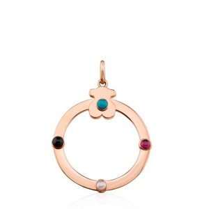 Tous Large Super Power With Gemstones Anhänger Rosa Gold | Österreich-EPISHA516