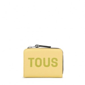 Tous Leder Logo Lynn Card Geldbörse Gelb | Österreich-MTALWI459