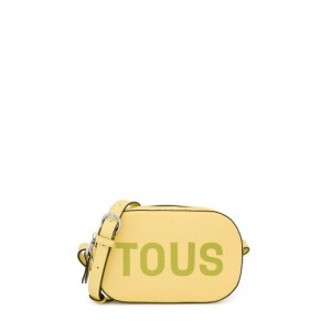 Tous Leder Logo Lynn Umhängetasche Gelb | Österreich-DCBFKS041