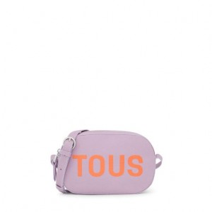 Tous Leder Logo Lynn Umhängetasche Lila | Österreich-RDCTQL318