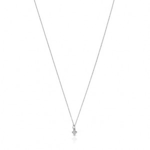 Tous Les Classiques Cross With Diamonds Halskette Silber | Österreich-LUTZSN683